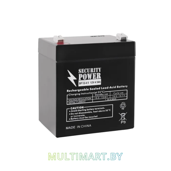 Аккумулятор для ИБП Security Power SP 12-4,5 F1 (12В/4.5 А·ч)